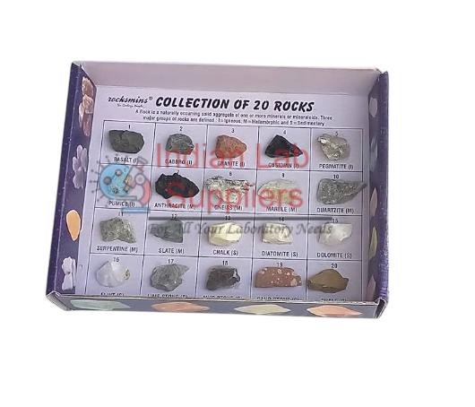 Rocks Set of 20 STEM Science Lab Demonstration Model
